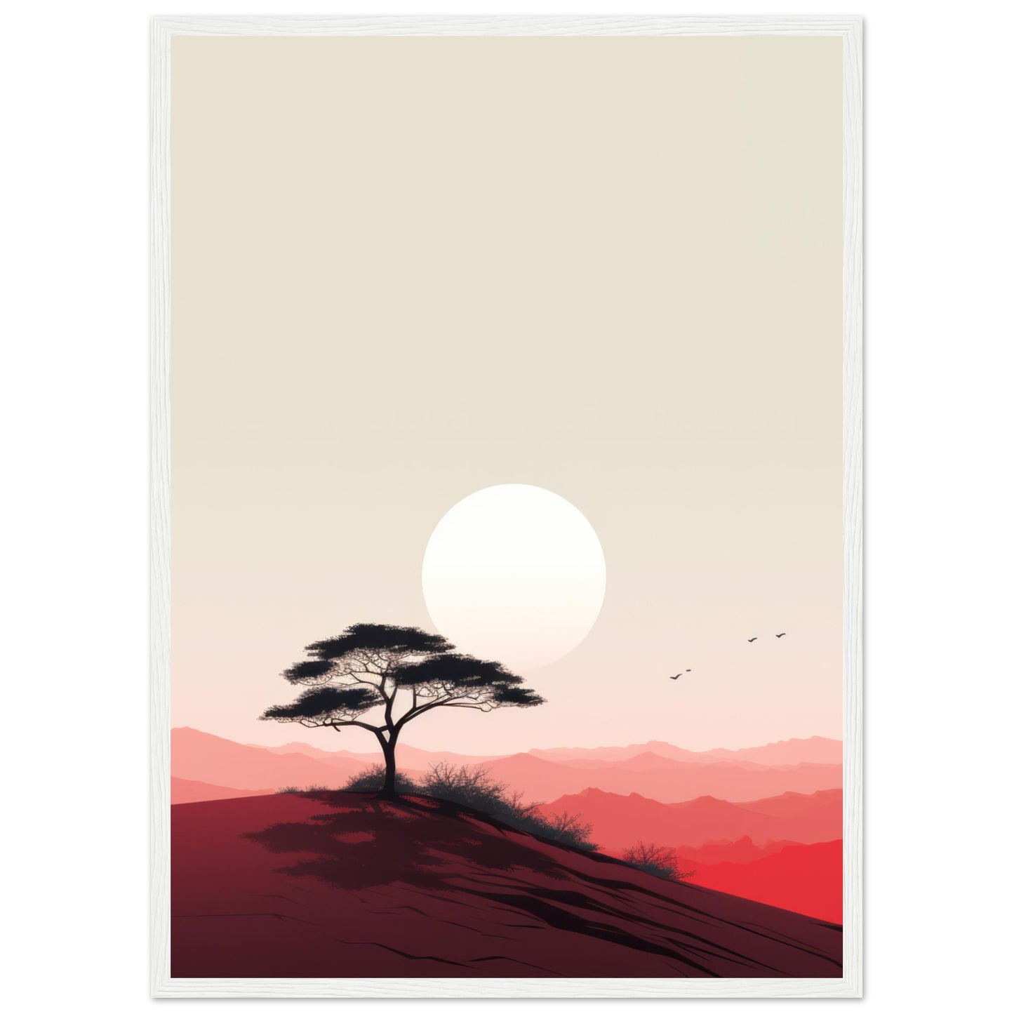 Heat - Minimalist Wall Art Print Nature Tree