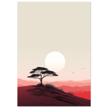 Heat - Minimalist Wall Art Print Nature Tree