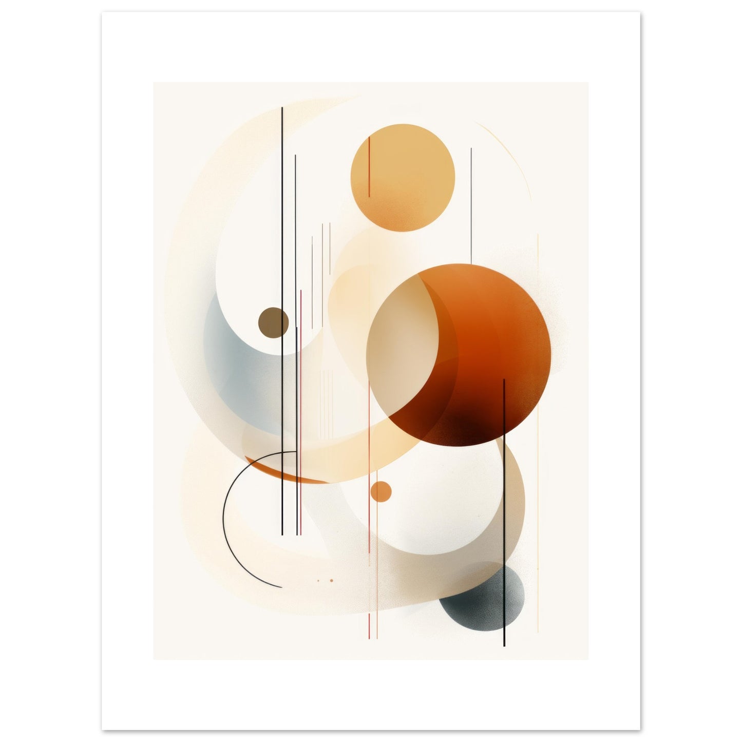 Gravitas - Geometric Abstract Modern Wall Art Print