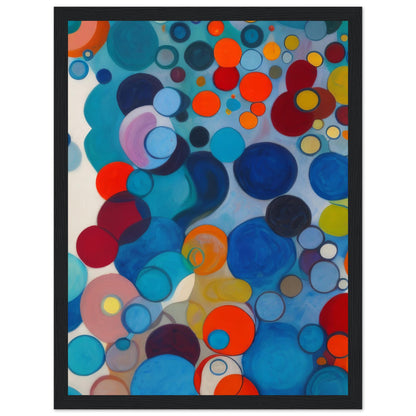 Sparkling - Abstract Wall Art Print Blue Circles
