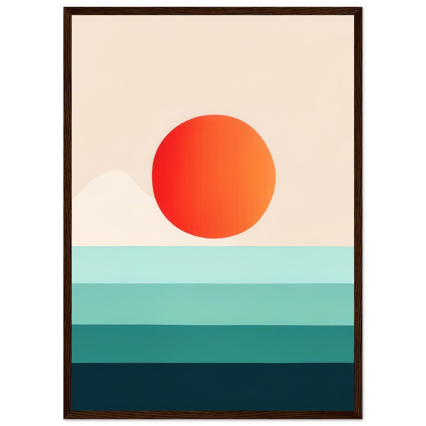 Horizon - Minimalist Wall Art Print Nature Sun Water