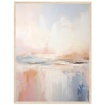 Those That I Can't See - Abstract Wall Art Print Pastel Hues of Pink, Blue, Cream