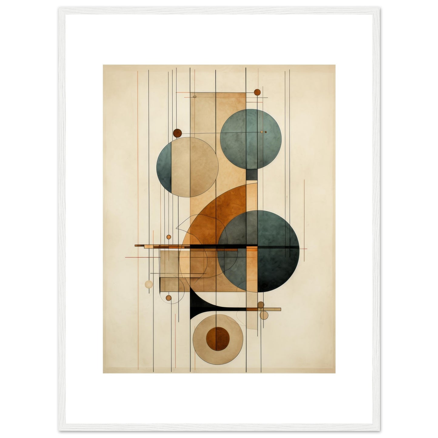 Clockwork I - Geometric Abstract Wall Art Print
