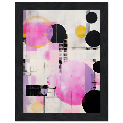 Construct Me - Modern Pink Abstract Wall Art Print