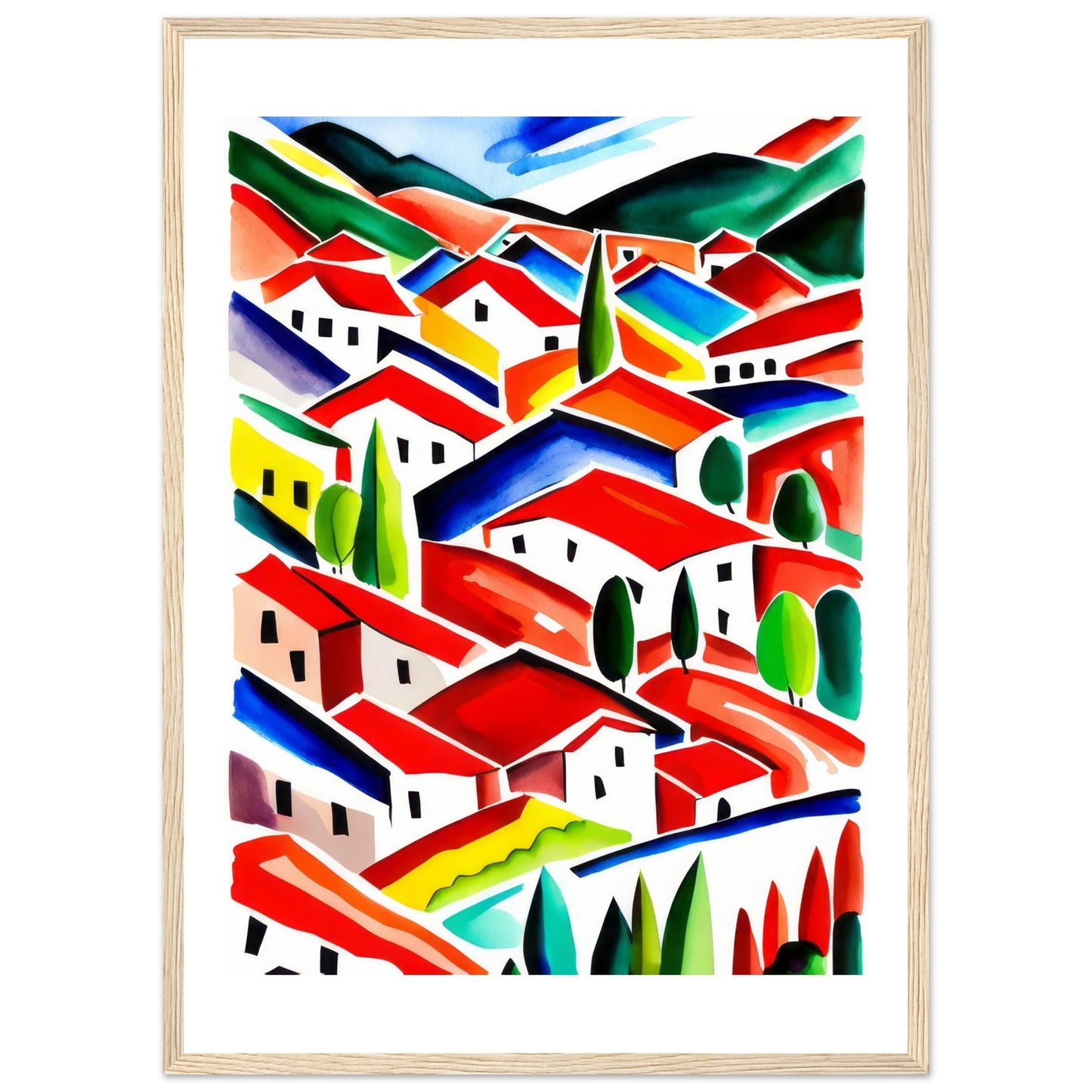 Toskana - Colorful Wall Art Print