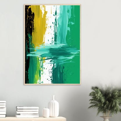 Petrichor - Green Abstract Wall Art Print