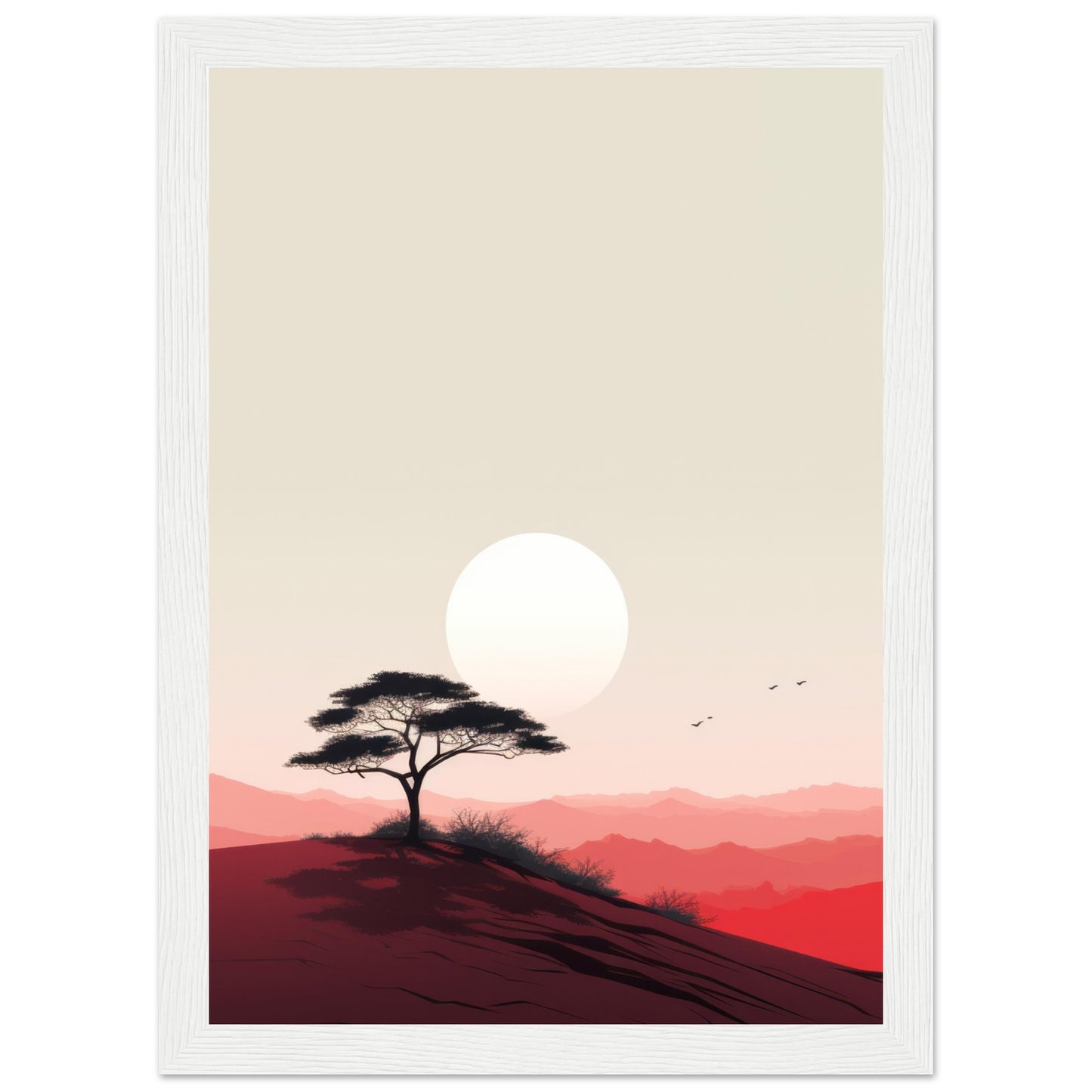 Heat - Minimalist Wall Art Print Nature Tree