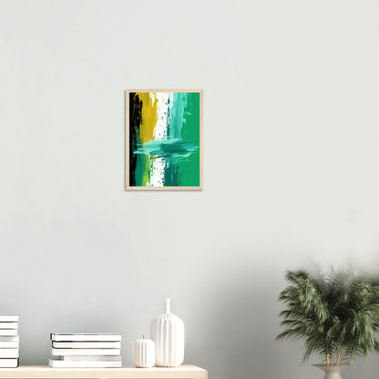 Petrichor - Green Abstract Wall Art Print