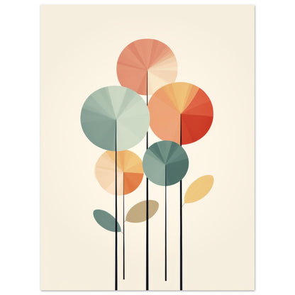 Flowers - MInimalist Floral Wall Art Print