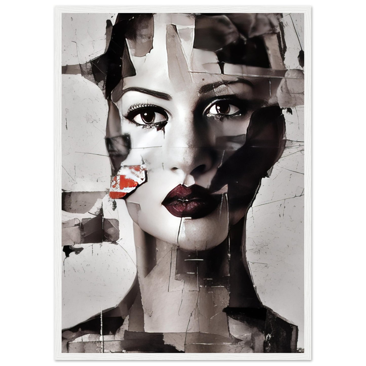 Put Together - Abstract Wall Art Collage Woman Face