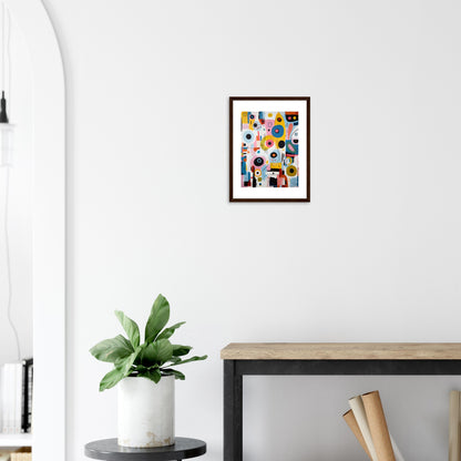 Downtown - Modern Abstract Wall Art Print