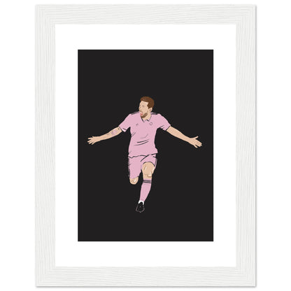 Pink Glory - Lionel Messi Wall Art Inter Miami