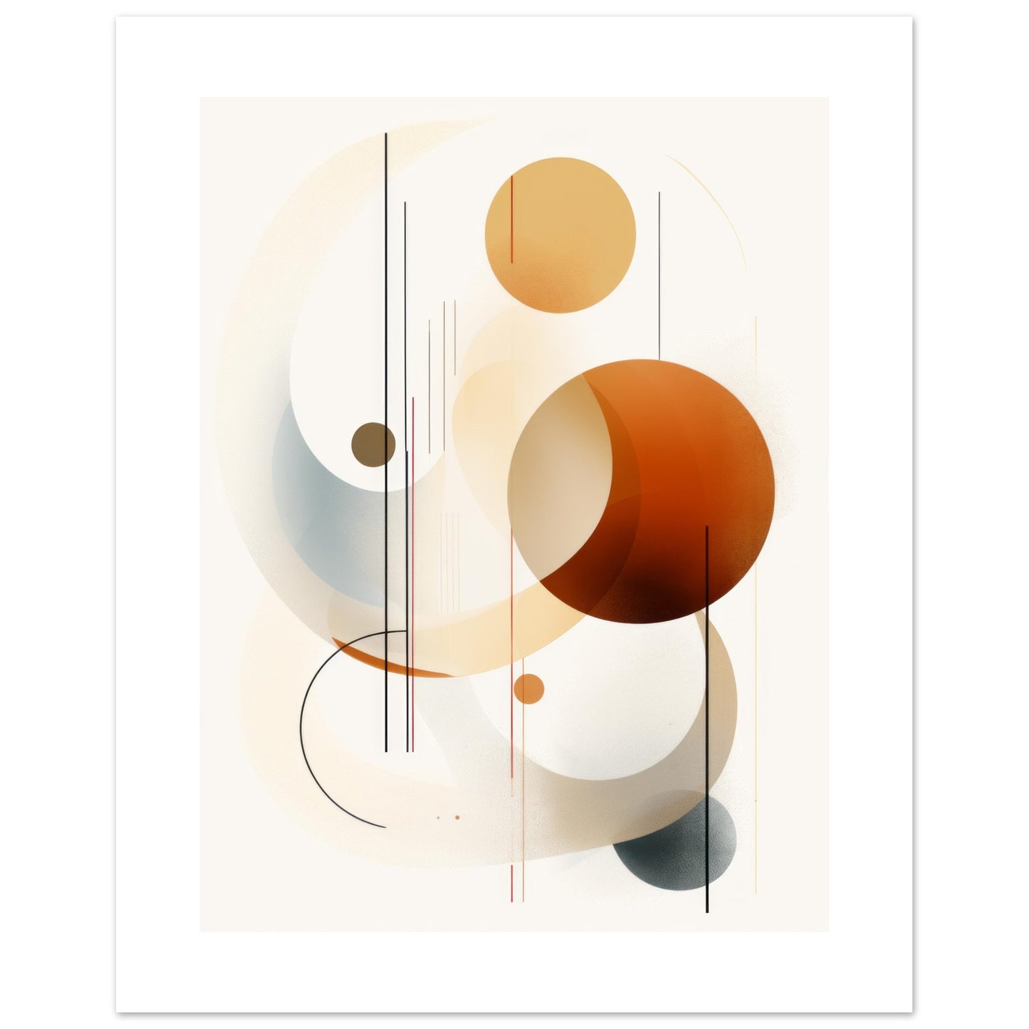 Gravitas - Geometric Abstract Modern Wall Art Print