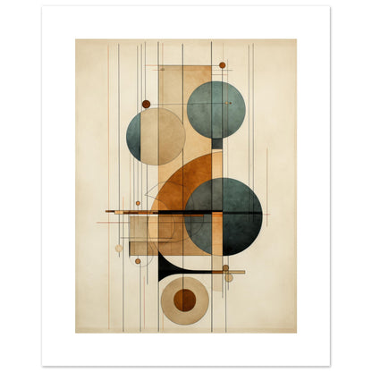 Clockwork I - Geometric Abstract Wall Art Print