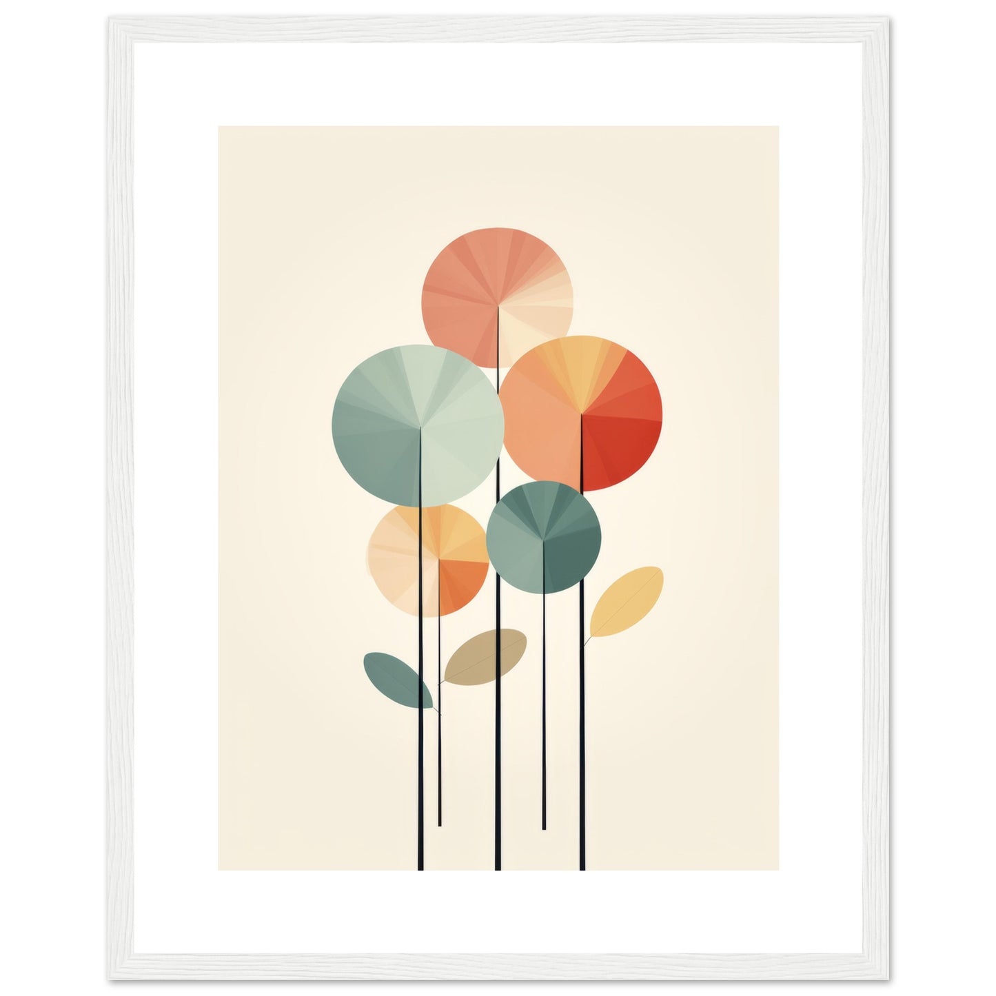 Flowers - MInimalist Floral Wall Art Print