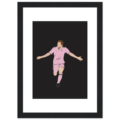 Pink Glory - Lionel Messi Wall Art Inter Miami