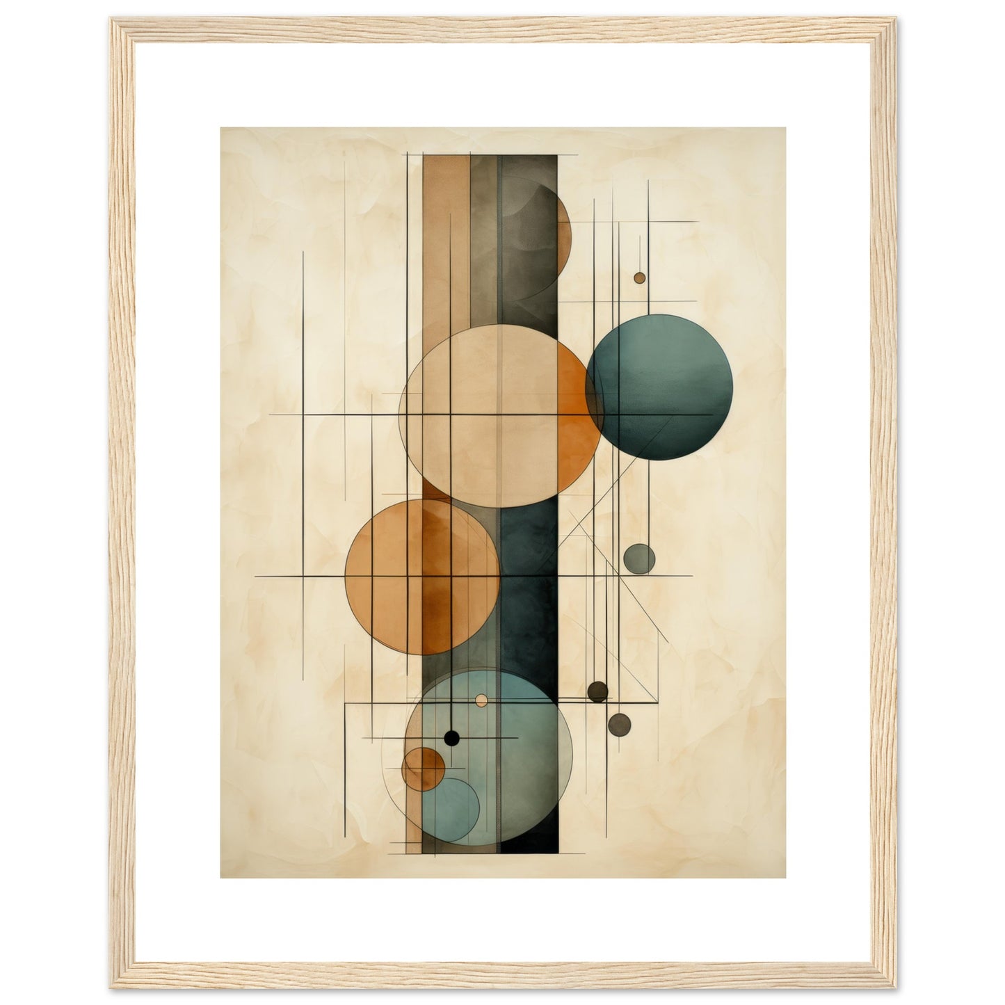 Clockwork II - Geometric Abstract Wall Art Print