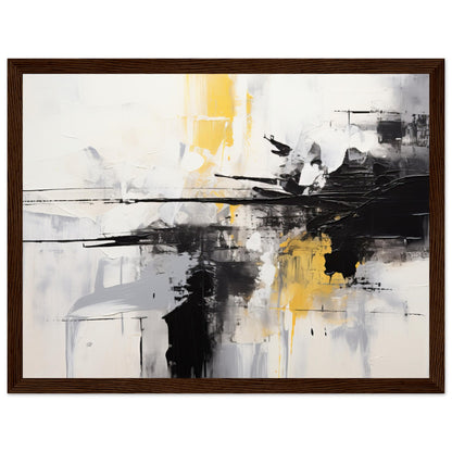 Fragile - Abstract Modern Wall Art Print Black and White