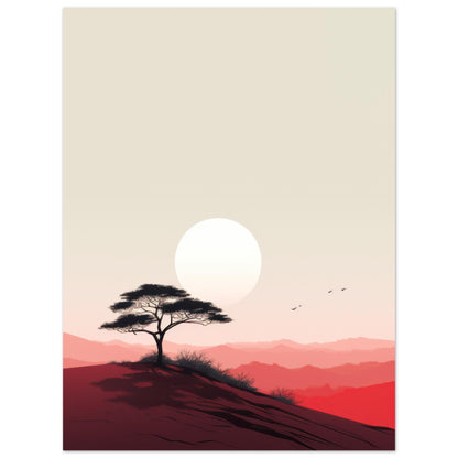 Heat - Minimalist Wall Art Print Nature Tree