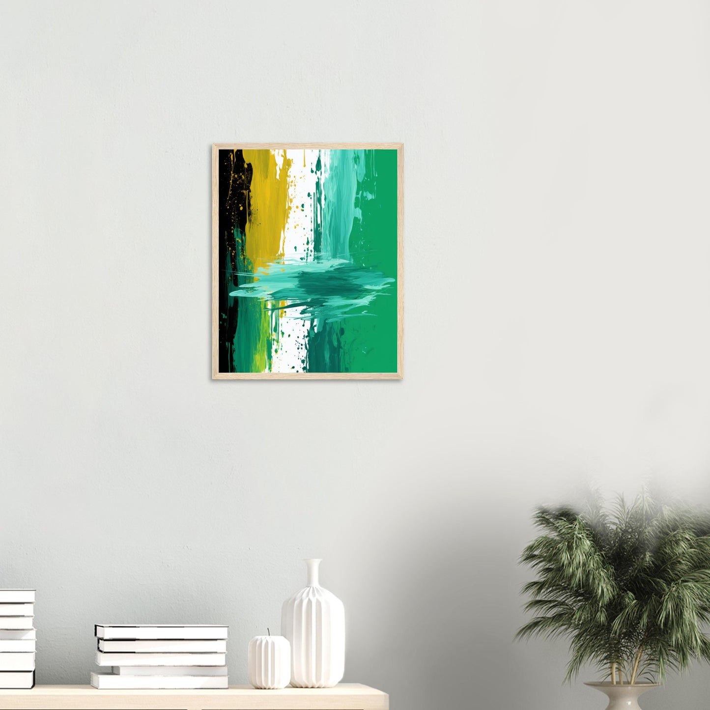 Petrichor - Green Abstract Wall Art Print