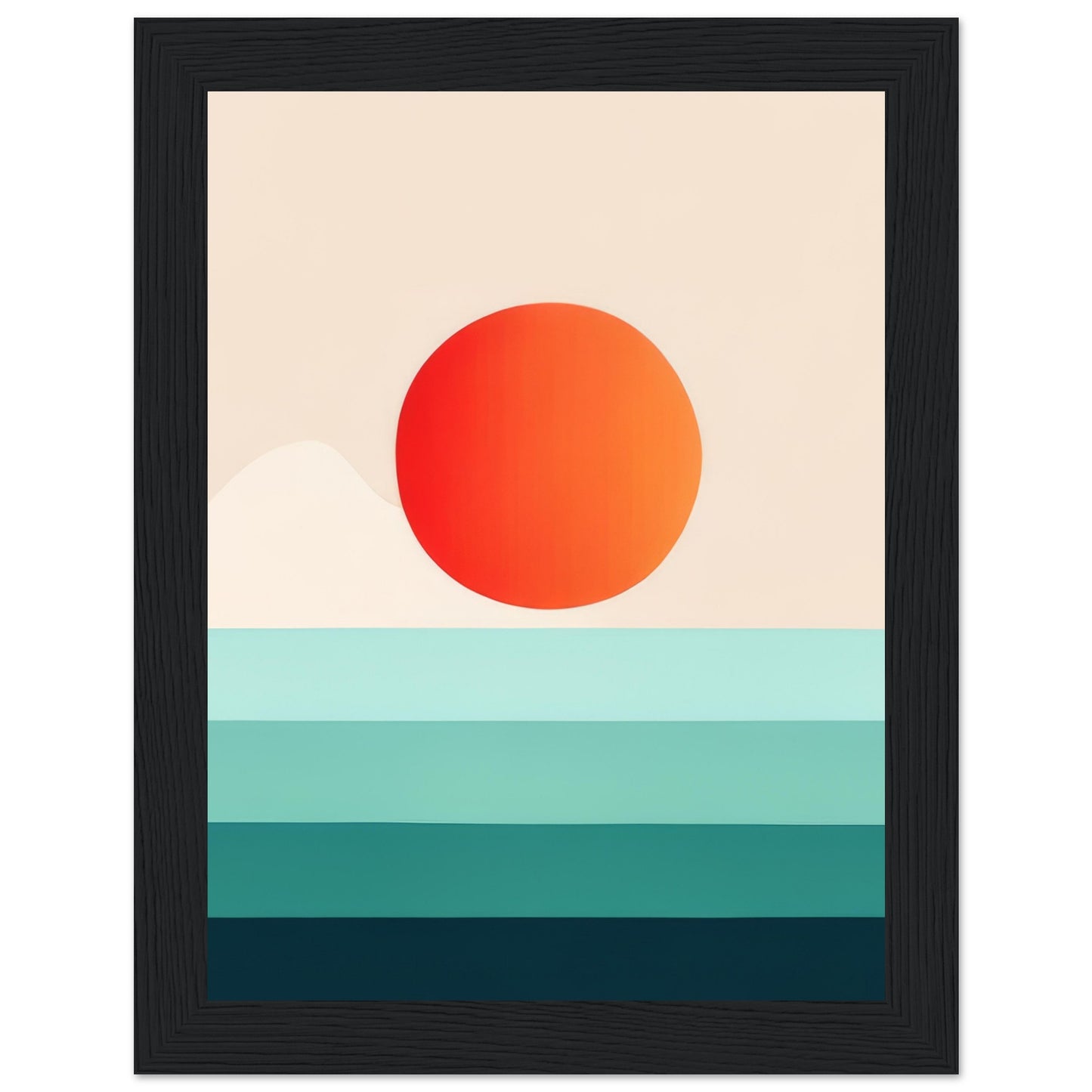 Horizon - Minimalist Wall Art Print Nature Sun Water