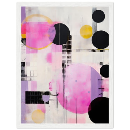 Construct Me - Modern Pink Abstract Wall Art Print