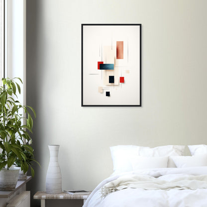 Clearance - Minimalist Modern White Abstract Wall Art Print