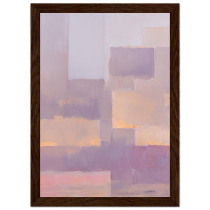 Flickenteppich -  Minimalist Abstract Wall Art Print Pink Purple