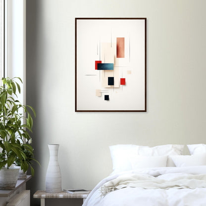 Clearance - Minimalist Modern White Abstract Wall Art Print