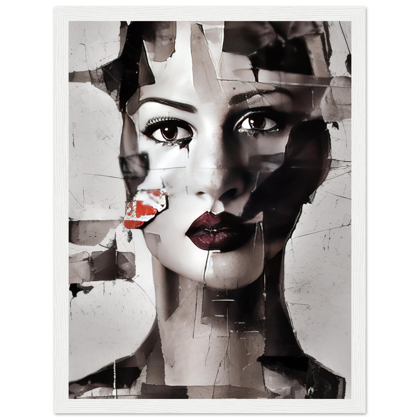 Put Together - Abstract Wall Art Collage Woman Face