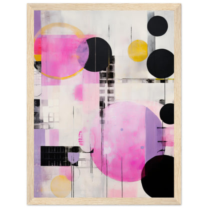 Construct Me - Modern Pink Abstract Wall Art Print