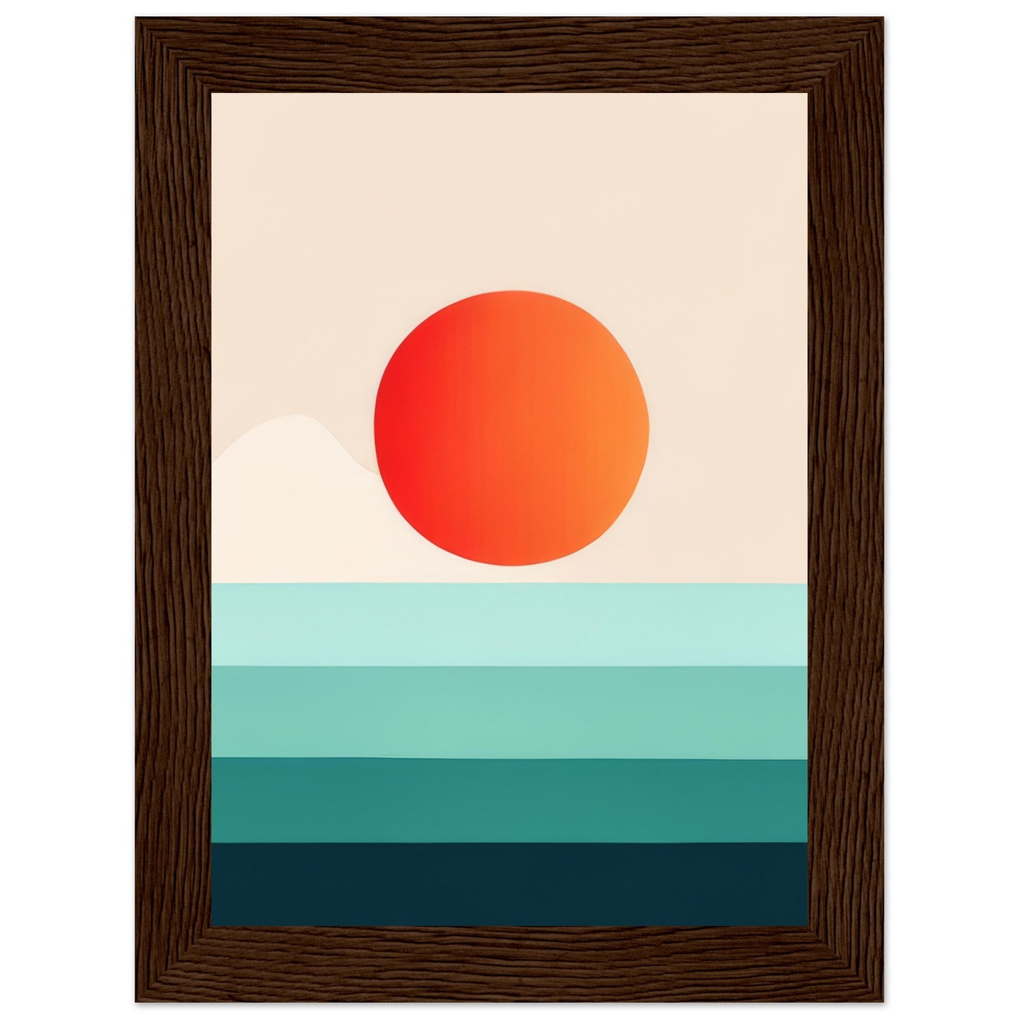 Horizon - Minimalist Wall Art Print Nature Sun Water