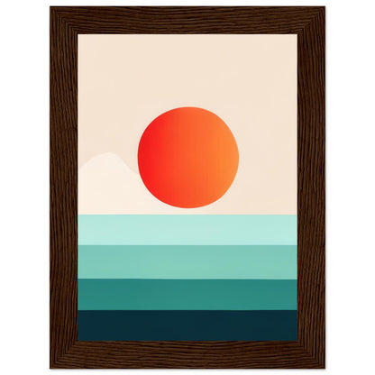 Horizon - Minimalist Wall Art Print Nature Sun Water