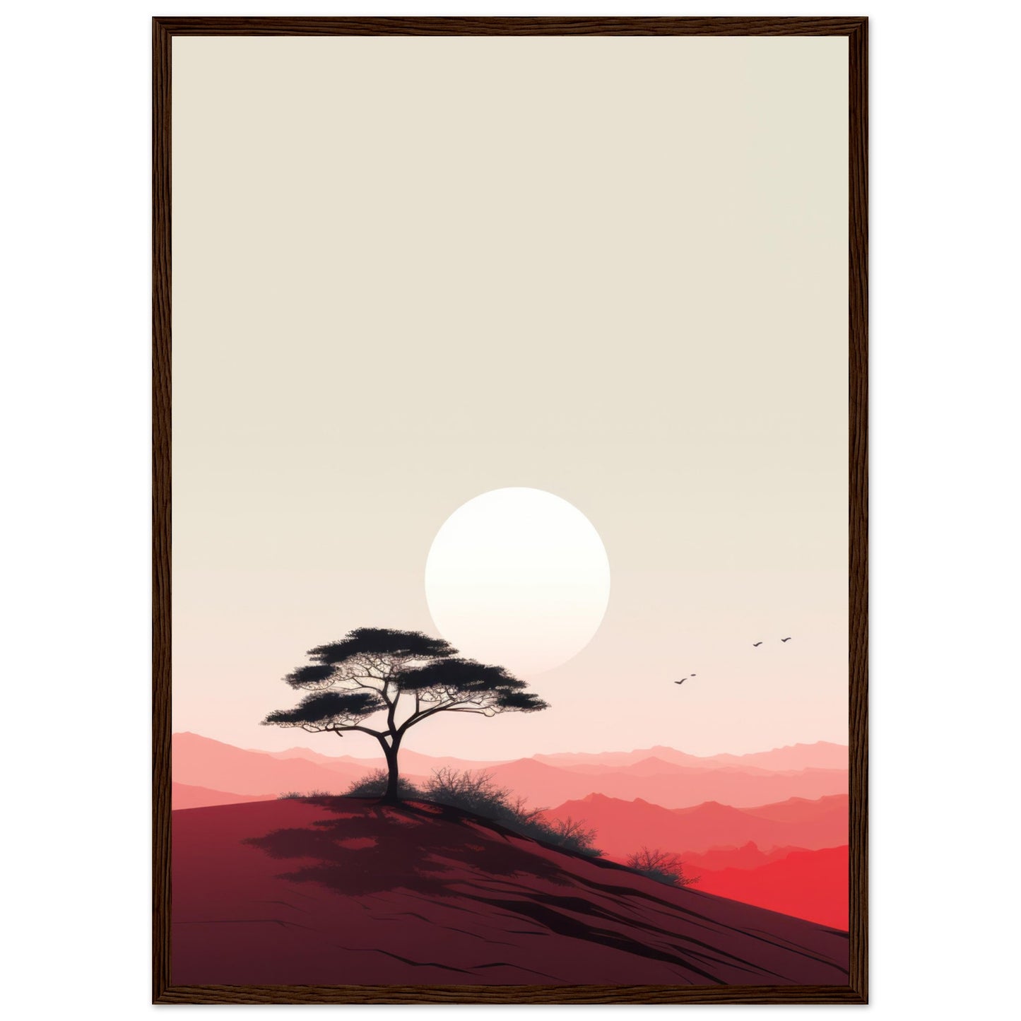 Heat - Minimalist Wall Art Print Nature Tree