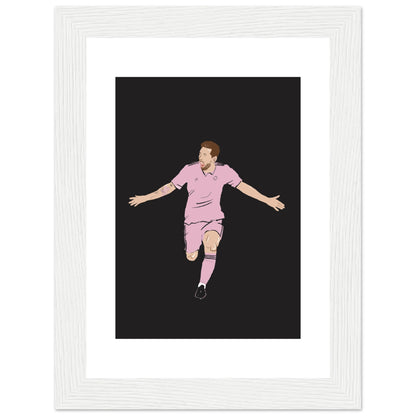 Pink Glory - Lionel Messi Wall Art Inter Miami