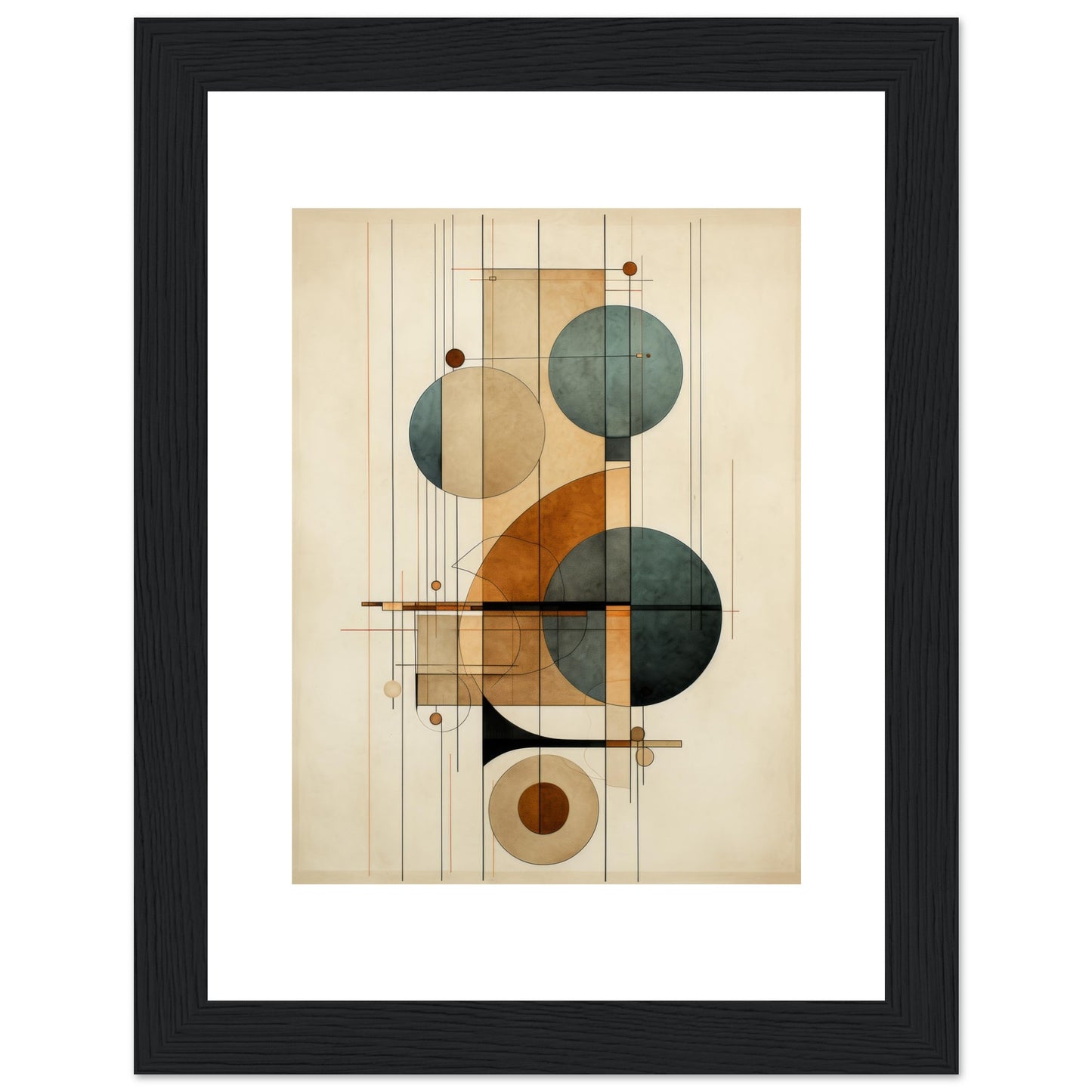 Clockwork I - Geometric Abstract Wall Art Print