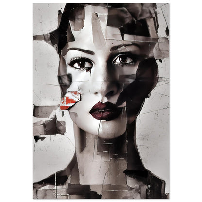 Put Together - Abstract Wall Art Collage Woman Face