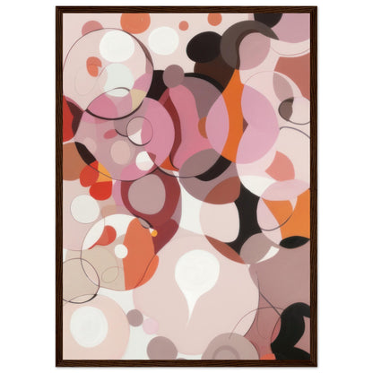 Rose - Modern Abstract Wall Art Print Pink