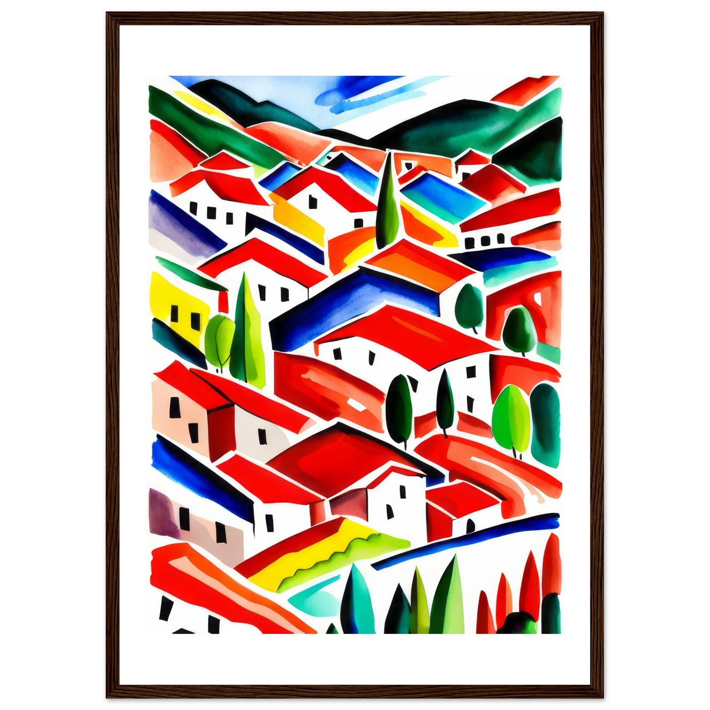 Toskana - Colorful Wall Art Print