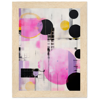 Construct Me - Modern Pink Abstract Wall Art Print