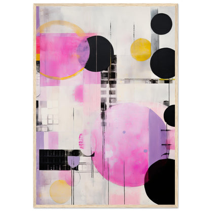 Construct Me - Modern Pink Abstract Wall Art Print