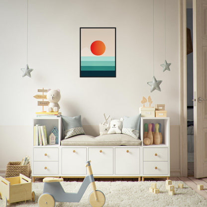 Horizon - Minimalist Wall Art Print Nature Sun Water