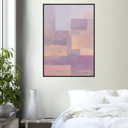 Flickenteppich -  Minimalist Abstract Wall Art Print Pink Purple