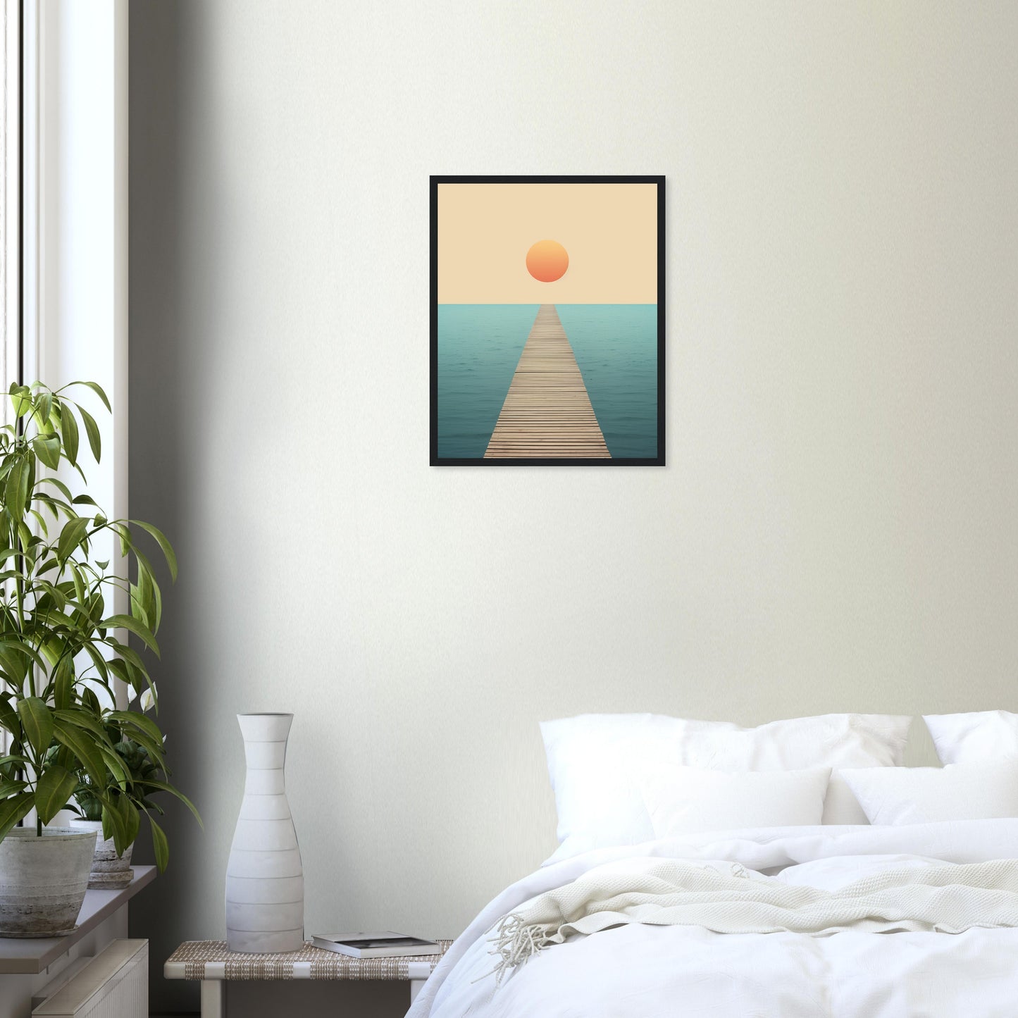 Follow The Lead - Minimalist Wall Art Print Sun Water