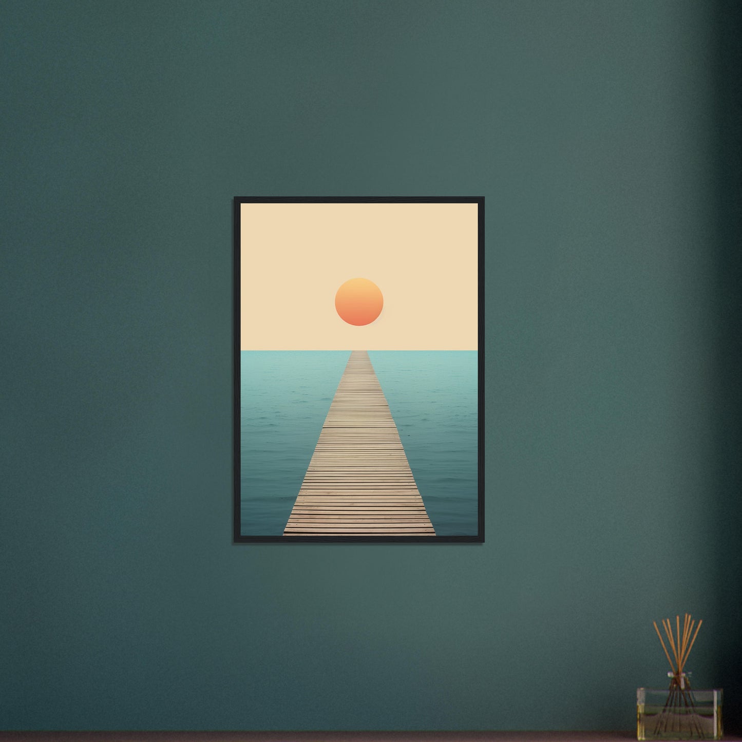 Follow The Lead - Minimalist Wall Art Print Sun Water