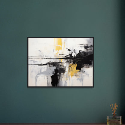 Fragile - Abstract Modern Wall Art Print Black and White