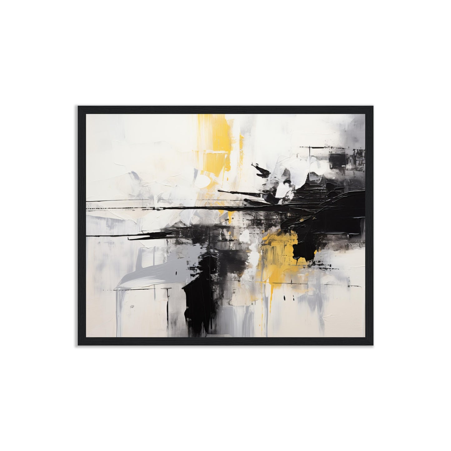 Fragile - Abstract Modern Wall Art Print Black and White