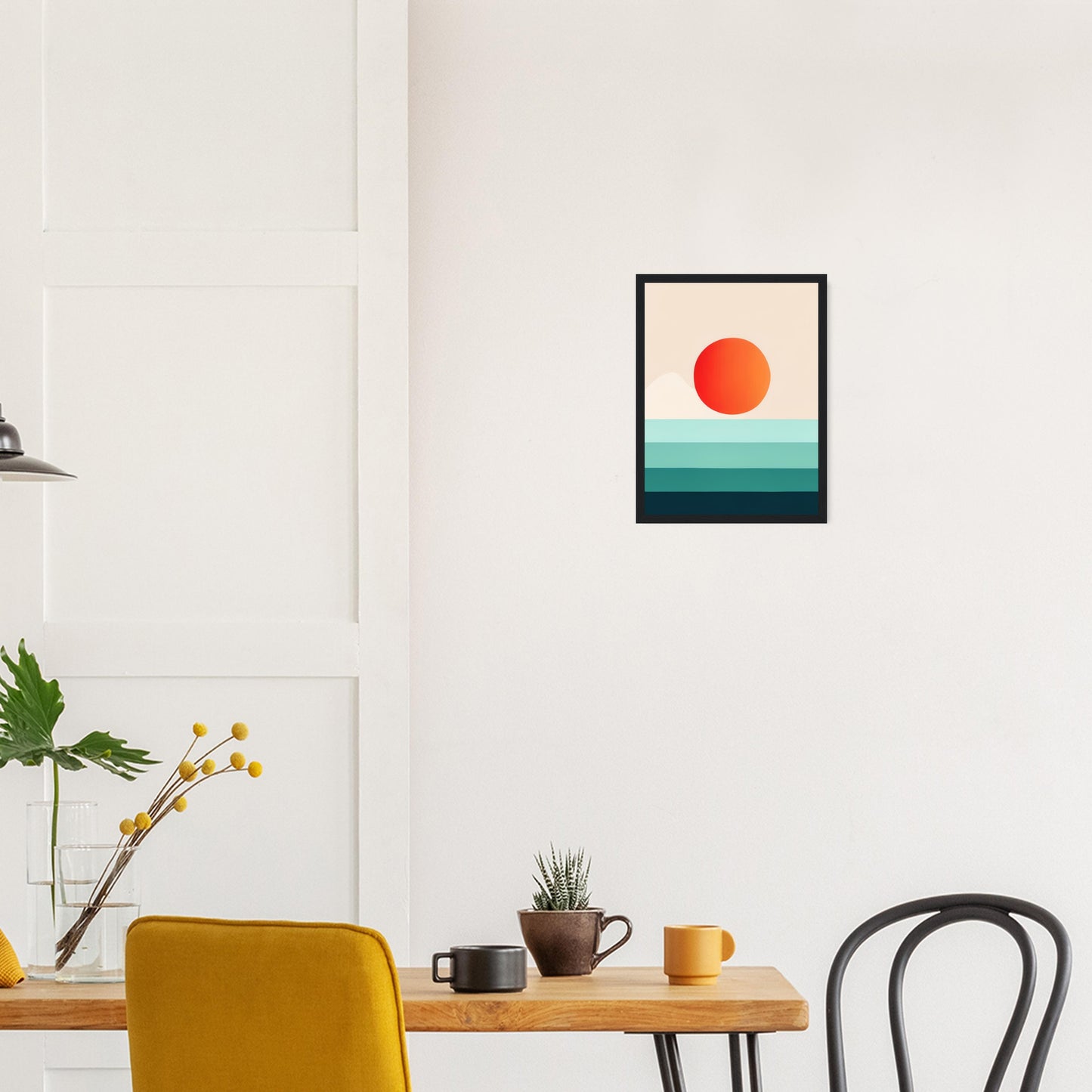 Horizon - Minimalist Wall Art Print Nature Sun Water