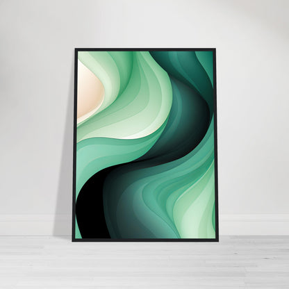 Shades of Green - Modern Contemporary Abstract Wall Art Green