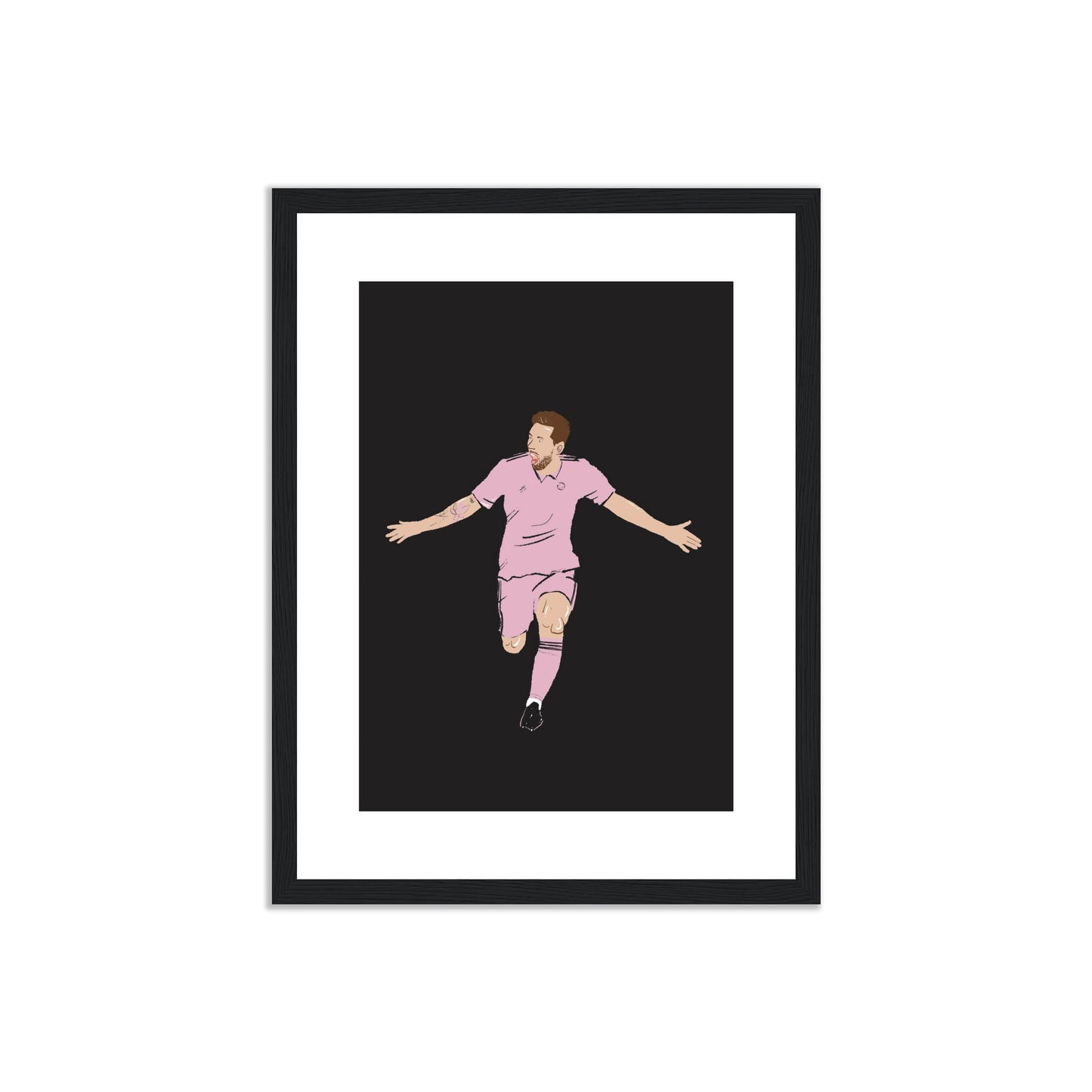 Pink Glory - Lionel Messi Wall Art Inter Miami